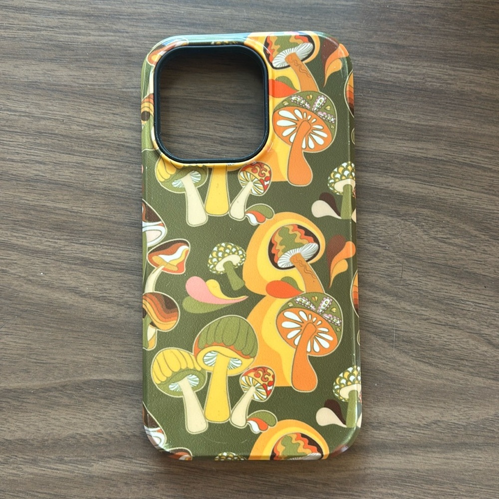 🌸 3/$15 Society 6 - 70s Retro Mushroom iPhone 14 Pro Case
